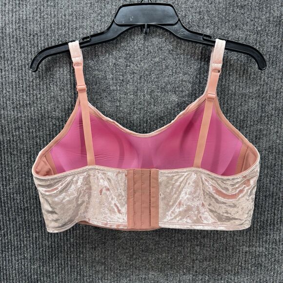 Victoria's Secret PINK Wireless Lightly Lined Corset Bra Top Size XL Cami Velvet - Picture 6 of 11